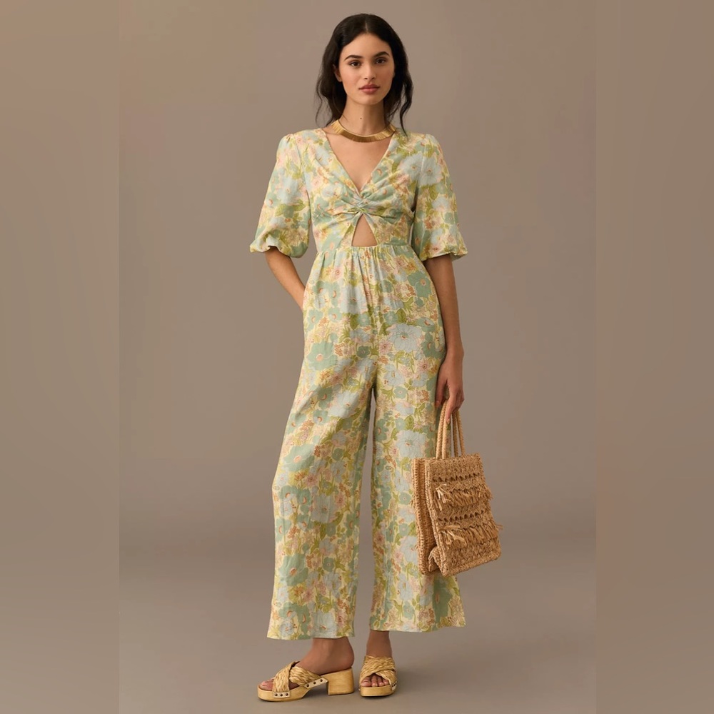 Sancia The Aida Floral Twist-Front Jumpsuit